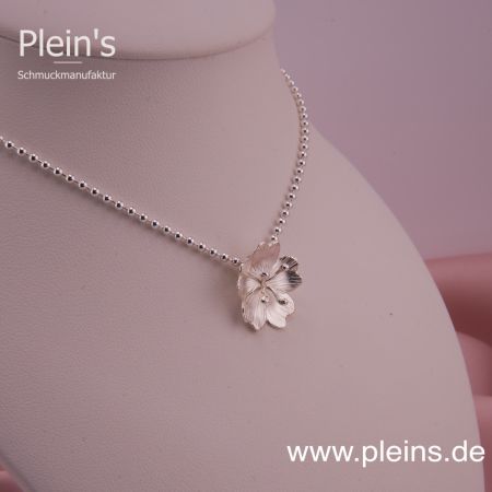 Blumenanhänger mit Kugelkette